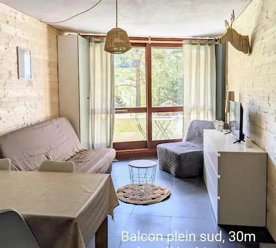 25m2, 5 Pers, 30m Des Pistes, Balcon Sud Apartament *